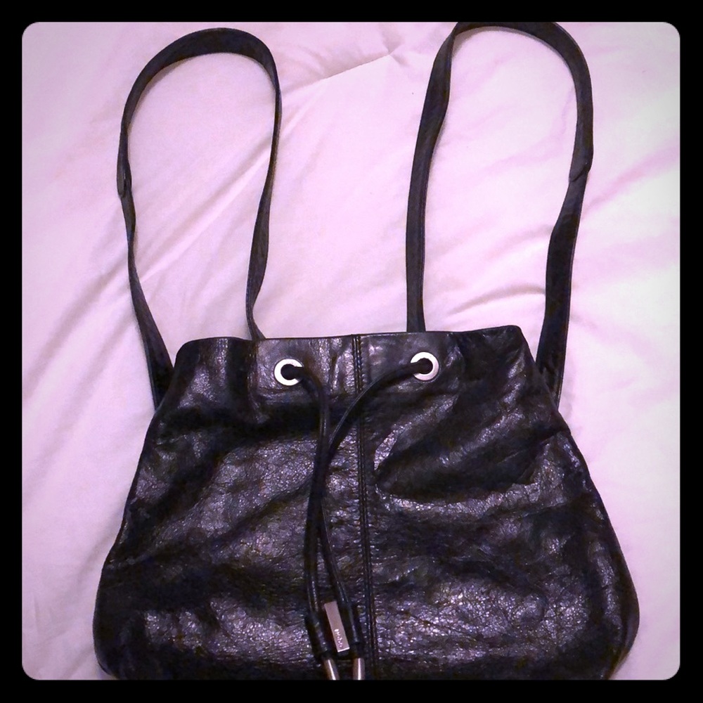 Black leather HOBO